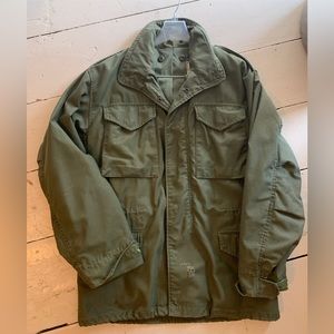 VTG Military Issue Army Green Field Jacket